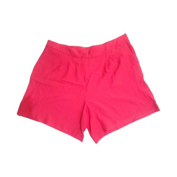 Vince Camuto Pants - Vince Camuto Womens Summer Heat Geranium Pink Shorts 22W Rayon/Nylon Zipper